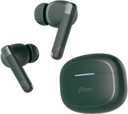 PTron Basspods P481 Bluetooth(Green, In the Ear)
