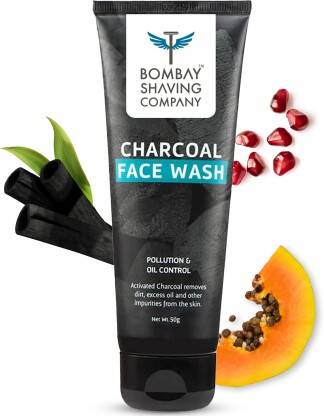 BOMBAY SHAVING COMPANY Pollution and Oil Control with Bamboo Charcoal | Gives Glowing Skin for Men Face Wash(50 g)