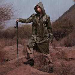 Lifelong Raincoat for Women - Lightweight Waterproof Raincoat with Adjustable Hood, Carry Pouch, and Knee-Length Design  Lightweight Polyester Poncho for Women (Size-Large, Colour- Olive Green)