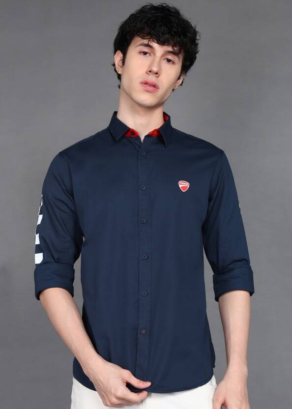 Men Slim Fit Graphic Print Casual Shirt