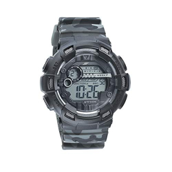 SF Camo Series Digital Black Round Dial Men's Sport Watch-77053PP07