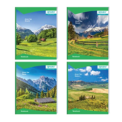 Apsara Small size Hardbound Notebook for Kids and Students | 19 CM x 15.5 CM - Pages 172 | Double Line Notebook | GSM 56 | Use For School & Kids Students | Covers May Differ | Pack of 10