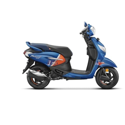 Hero PLEASURE+ XTEC Scooter Abrax Orange Blue Booking for Ex-Showroom Price