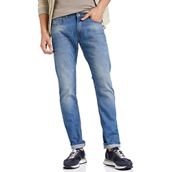 Amazon Brand - Symbol Men's Cotton Rich Stretchable Jeans | Casual Denim Relaxed Fit (Mid blue1_30)