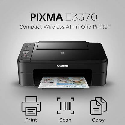 Canon Pixma E3370 Multi-function Color Inkjet Printer(Ink Cartridge)