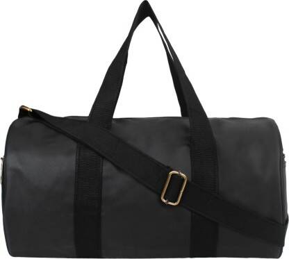 MONVELLI GYM BAG BLACK(Black, Kit Bag)