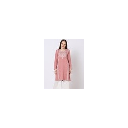 Printed Round-Neck Straight Sweater Kurta