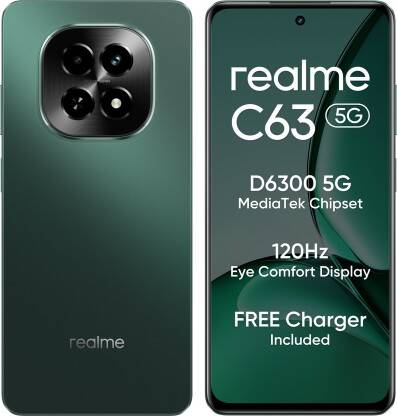 realme C63 5G Charger in the Box (Forest Green, 128 GB)(6 GB RAM)