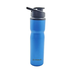 Dr. WaterR Sportie Steel Bottle - 750ml Capacity, Gym Bottle, Travel Bottle, Reusable, BPA-Free, Spill-Proof, Easy to Clean (Blue)