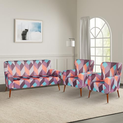 Amazon Brand - Solimo 5 Seater (3+1+1) Sofa Cover Set | One 3 Seater and Two 1 Seater Slip Covers | Universal Fit | Non-Slip Polyester and Spandex Fabric | (Pink)