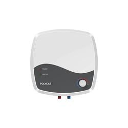 POLYCAB Superia 5-Star 15L Water Heater (Geyser) | Free Installation | 5-yr tank & 2-yr product warranty | Temperature Control Knob | Enhanced Safety, Rust Proof Tank | Efficient Heating White