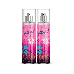 Layer'r Wottagirl Pink Angel Fragrant Body Splash for Women | Long Lasting Fragrance (135ml) (Pack of 2)