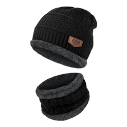 Fitness Mantra Sports Winters Cap & Muffler for Men & Women| Beanie Cap| 1 Set|