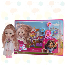 ToyMagic Colourful Candy Doll I 6-inch Doll & Accessories for Kids Age 3+ | Engaging Educational & Pretend Play | Ideal Gift Set I Realistic Hair with Pretty Eyes Assortment - Candy Store |