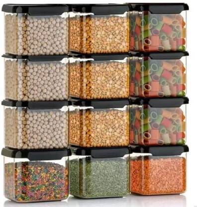 SARAZA Plastic Grocery Container  - 550 ml(Black)