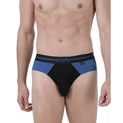 ONE8 by Virat Kohli Men's Cotton Brief (Pack of 1) (204-BLACK_Black_Small_Black_S)