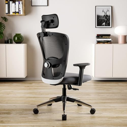 Green Soul Jupiter Superb | Office Chair | Smart Multi-Tilt Lock Mechanism | Ergonomic Chair for Home & Office |Mesh Fabric| High Back (Black & Grey)|5 Years Warranty
