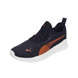 Puma Unisex-Adult Game Peacoat-Vibrant Orange-White Sneaker - 9 UK (38676303)