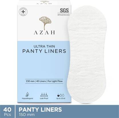 AZAH Ultra Thin Cottony Soft For Spotting and Discharge | All Day Dry And Fresh Pantyliner(Pack of 40)