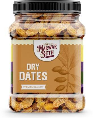Marwar seth Fresh Yellow Dry Dates Khajur Khajoor Dates(1000 g)