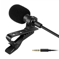 HUMBLE Clip-On Lapel Collar Mic  Dynamic 3.5mm Microphone for Clear Voice Recording  Ideal for YouTube, Interviews and Vlogging Universal Compatibility with Smartphones, PCs, & Laptops (1.5 Meter)