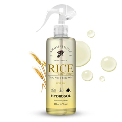 Aromatique Rice Water Toner for Face/Mist Spray/Hydrosol - Hydrating,Nourishing Skin - Brightens, Revitalizes, Softens - For All Types - Daily Use 200ML