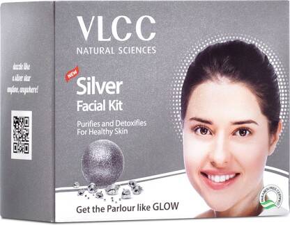 VLCC Silver Facial Kit - 60 g - For Skin Purifying Facial with Silver(60 g)