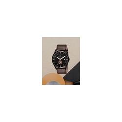 Men CT1020 Water-Resistant Analogue Watch with Leather Strap
