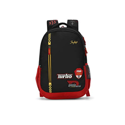 Skybags Laptop Backpack 31L With 3 Spacious Compartments, Built to last Strap & Keychain Holder | Black | Cruze