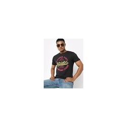 Typographic Print Slim Fit Crew-Neck T-shirt