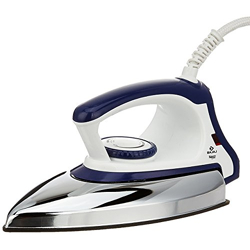 Bajaj Majesty DX-11 1000W Dry Iron with Advance Soleplate and Anti-bacterial German Coating Technology, White and Blue