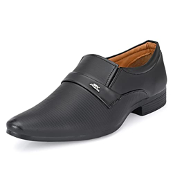 Stylelure Synthetic Leather Black Formal Corporate Casuals Shoes for Men-9