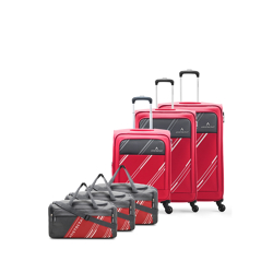 Aristocrat Trigon Hexa Set Of 6 Soft-Sided Trolley Bag