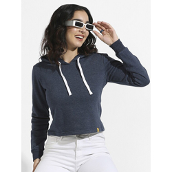 Campus Sutra Hooded Cotton Pullover Sweatshirt