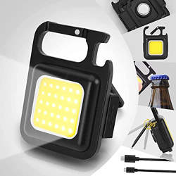 Lexton LED Light with Bottle Opener | Magnetic Base | Folding Bracket Mini COB | Emergency Light | 4 Lighting Modes | Rechargeable Emergency Light | for Indoor & Outdoor Lighting