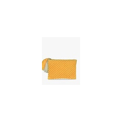 Textured Clutch with Zip Closure