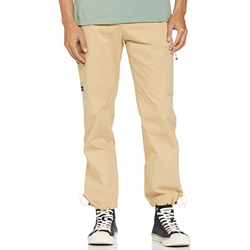 Amazon Brand - INKAST Men's Carrot Casual Pants (A22-INK-CTR-105_Khaki_38)