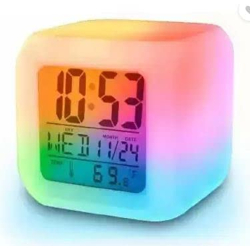 Kadio Digital White Clock...