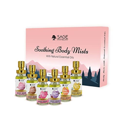 Sage Apothecary Perfume Body Mists Long Lasting Fragrance & Refreshing Perfumes Luxury Scent Ideal for Men & Women Perfume Gift Set 6x10 ML