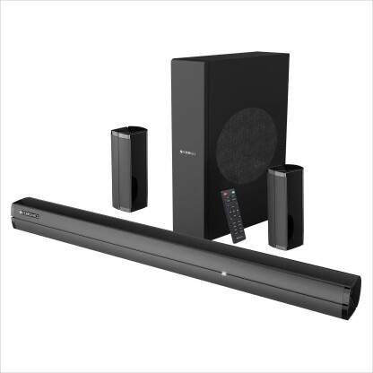 ZEBRONICS JUKE BAR 7450 PRO 5.1,HDMI(ARC), USB,AUX, Wall Mount,LED Display 200 W Bluetooth Soundbar(Black, 5.1 Channel)