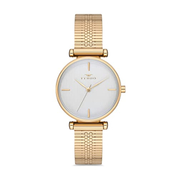 Ferro Analog Silver Dial Women's Watch-F21081A-1161-B