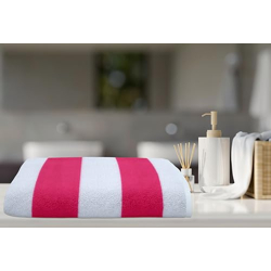 AAZEEM Bath Towels for Bathroom Clearance - 24 X 51 Inches Light Thin Quick Drying - Soft Terry 100% Cotton Absorbent Fitness, Sports, Yoga, Travel, Gym - Pack of 1 | Pink Color|