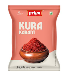 Priya Kura Karam - 100g (Pack of 4) -I Total 400gm I Authentic, Aromatic, Flavourful Spice Mix - Easy to Cook