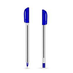 WIN Tick Ball Pens | 60 Blue Ink Pens | 0.7 mm Tip | Comfortable Grip to Hold | Pens for Students | Smooth Writing | Ideal for School, Office & Business Use | Stick Pens Set