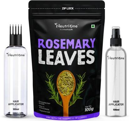 NeutriOne Rosemary Dried Leaves for Hair Growth|With 100ml Spray Bottle |100ml Comb Bottle(100 g)
