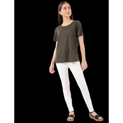 Marks & Spencer Poly Mix Plain Crew Neck T-Shirt_10 Green