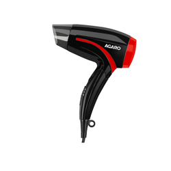 Agaro HD1177 Lightweight Hair Dryer with 1000 Watts Copper Motor 