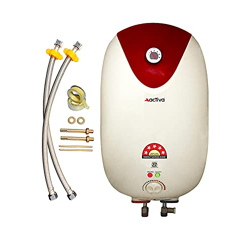 ACTIVA 25Ltr Storage 3 KVA 5 Star Special Anti Rust Coating Tank Geyser Temperature Meter, HD ISI Element Premium (Ivory Brown) with Free Installation...