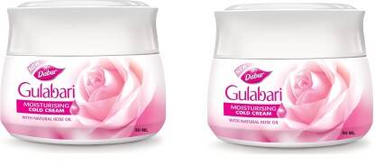 Dabur Gulabari Moisturizing Cold Cream 30 ml pack of 2(60 ml)