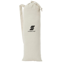 Amazon Brand - Symactive Cotton Yoga Mat Bag | Suitable for Yoga Mat-2mm to 7mm Thickness | Cross Strap for Easy Carrying | Drawstring Closure | Reinforced Base
